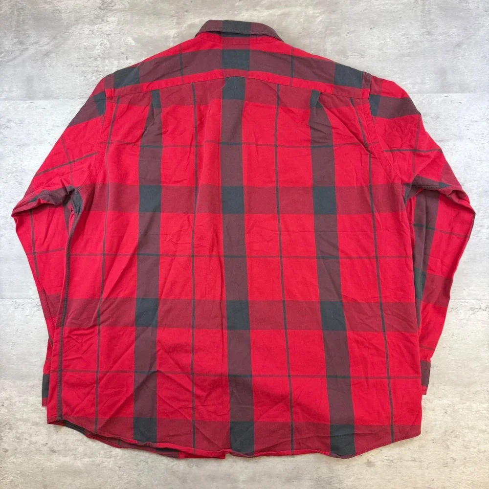 Polo Ralph Lauren Sport Whitfield Red Grey Plaid Button Down Shirt Mens XL